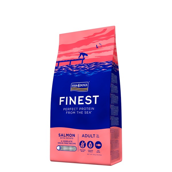 Fish4Dogs Finest Adult Salmon With Potato (Large Kibble) 6kg