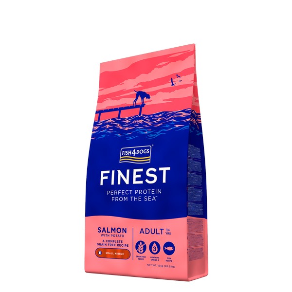 Fish4Dogs Finest Adult Salmon With Potato (Small Kibble) 12kg