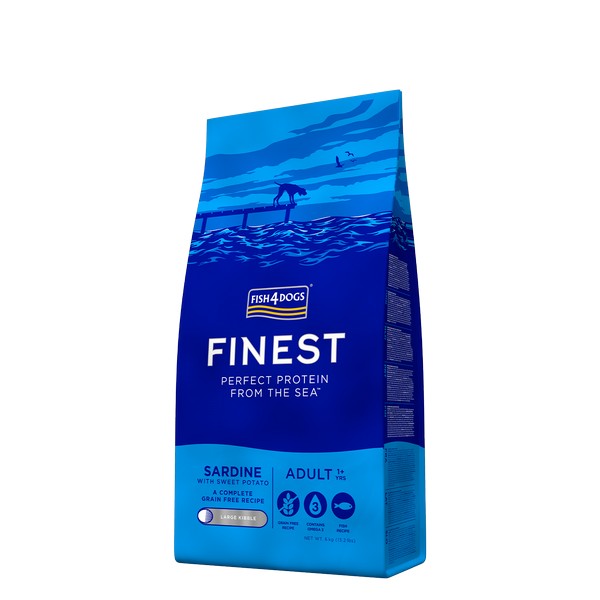 Fish4Dogs Finest Adult Sardine With Sweet Potato (Large Kibble) 6kg