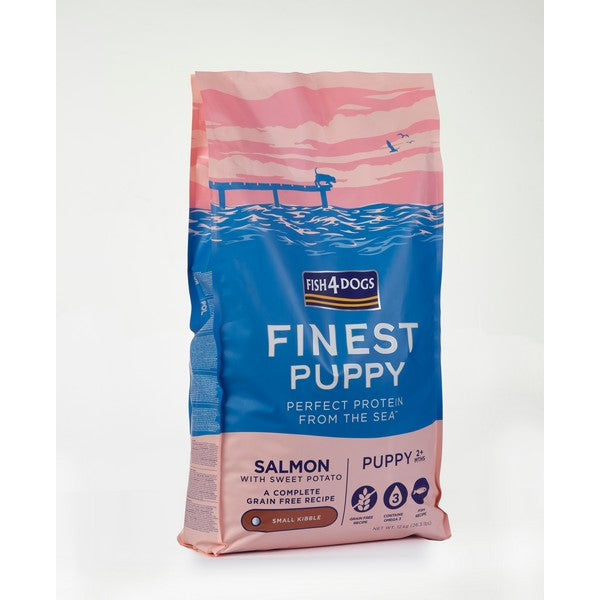 Fish4Dogs Finest Puppy Salmon with Sweet Potato (Small Kibble) 12kg