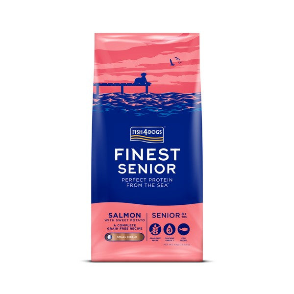 Fish4Dogs Finest Senior Salmon with Sweet Potato (Large Kibble) 6kg