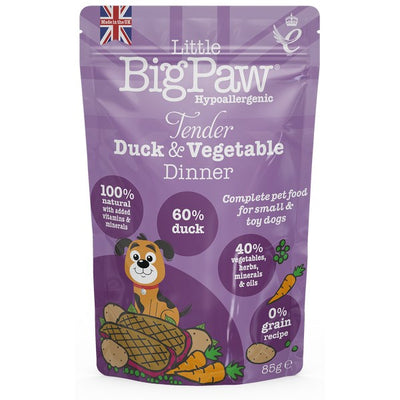 Little BigPaw Tender Duck & Vegetable Dinner 85g