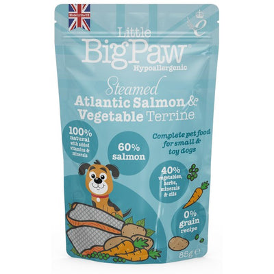 Little BigPaw Steamed Atlantic Salmon & Vegetables 85g