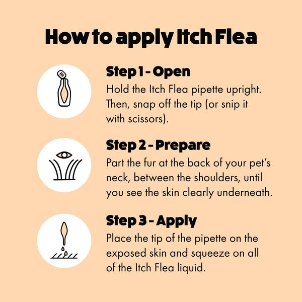 Itch Flea Spot On for Cats 3 Pipettes