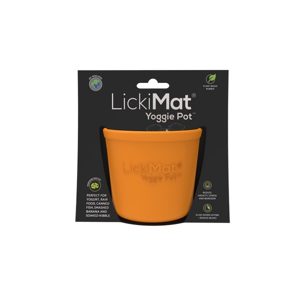 LickiMat Yoggie Pot Orange