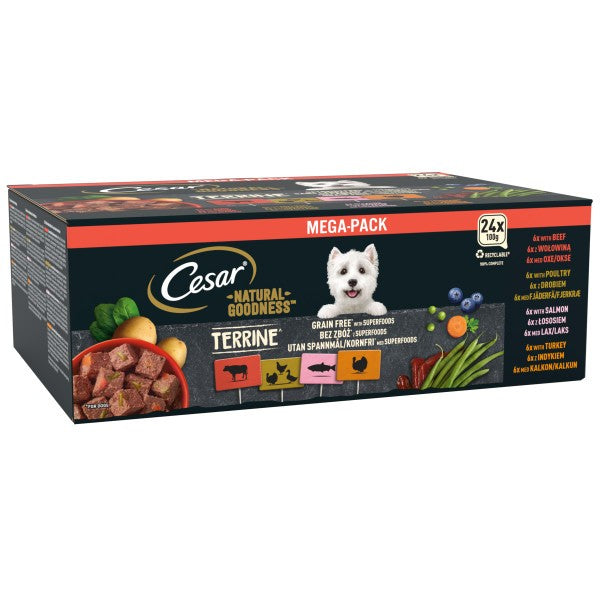 CESAR Natural Goodness Mixed Selection in Loaf 24x100g