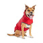 GF Pet Elasto-Fit Reversible Raincoat Red Abstract Medium