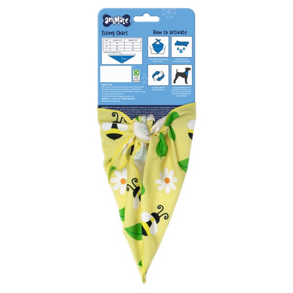 Animate Cooling Bandana Bee Large