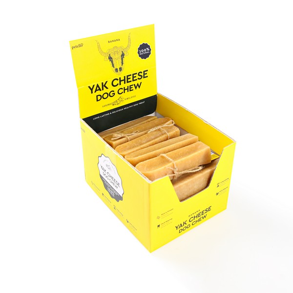 Petello Yak Cheese with Banana Dog Chew 75g