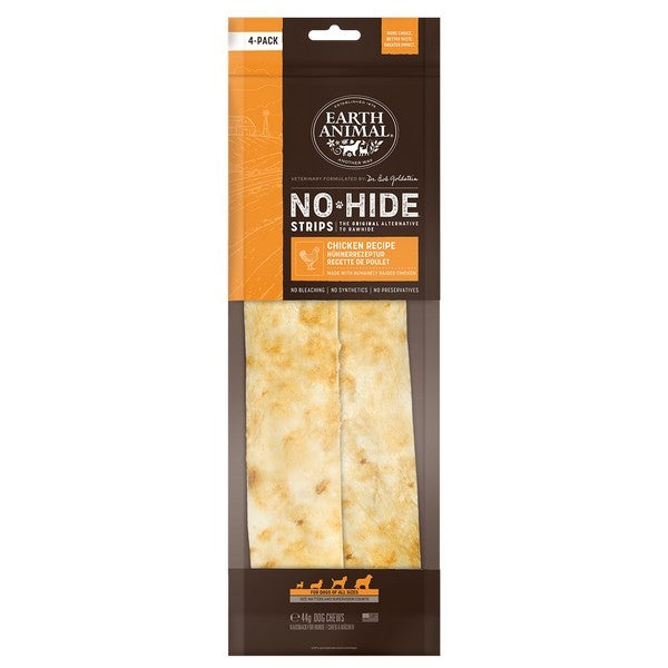 Earth Animal No Hide Chicken Strips 4pk 44g