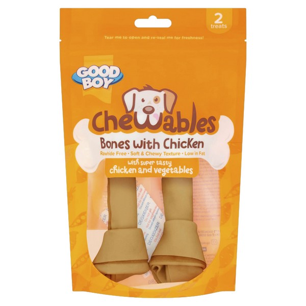 Chewables Chicken Medium Bones 2 Pack 158g