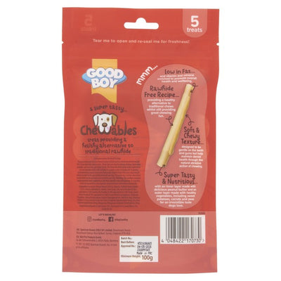 Chewables Peanut Butter Sticks 5 pack 100g