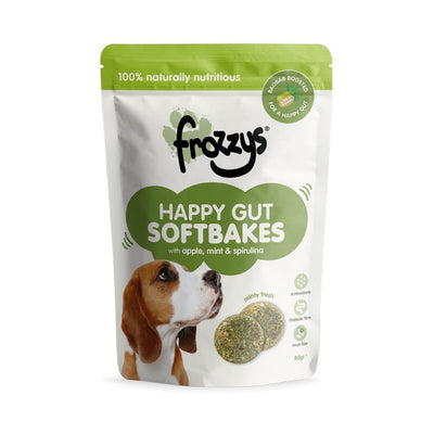 Frozzys Happy Gut Softbakes Boosted with BAOBAB - Apple, Mint & Spirulina Flavour 80g