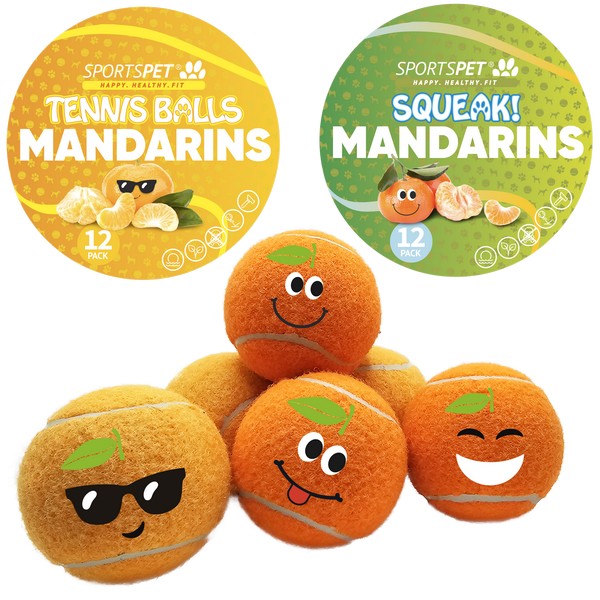 Sportspet Tennis Mandarins 12pack