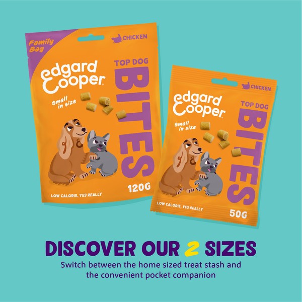 Edgard & Cooper Dog Adult Bites Chicken Small Family Pack 120g