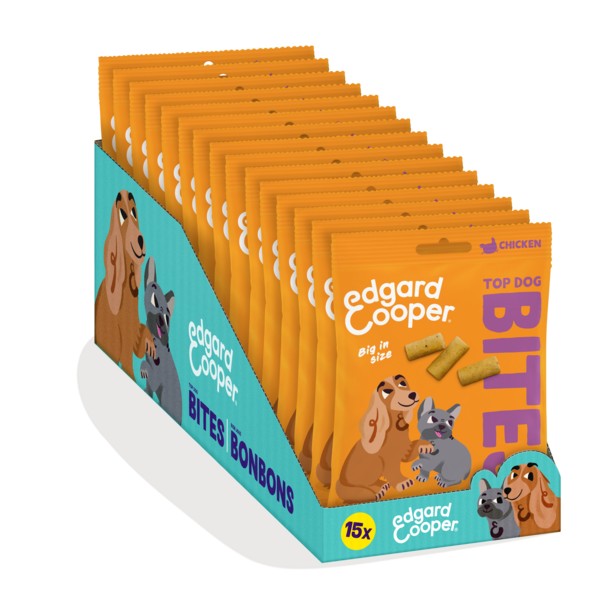 Edgard & Cooper Dog Adult Bites Chicken Large 50g