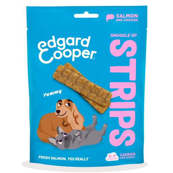 Edgard & Cooper Dog Adult Strips Salmon 75g