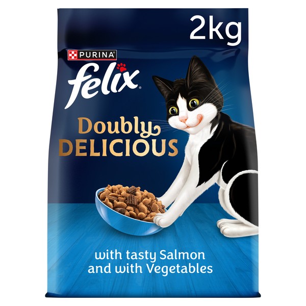 Felix Doubly Delicious Salmon & Beef Chicken with Vegetables Dry Cat Food