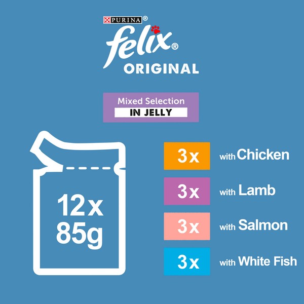 Felix Original Mixed Selection in Jelly Wet Cat Food