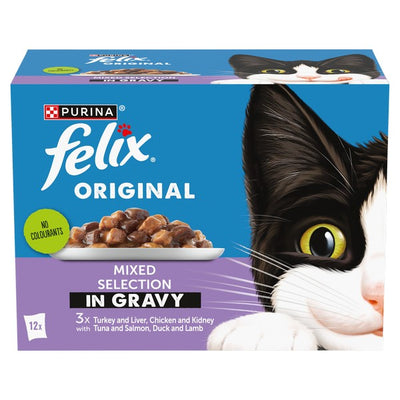 Felix Original Mixed Selection in Gravy Wet Cat Food 12x85g