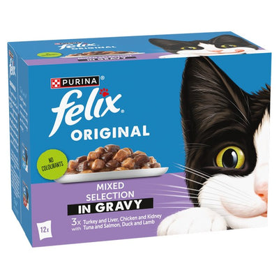 Felix Original Mixed Selection in Gravy Wet Cat Food 12x85g