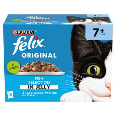 Felix Original Senior 7+ in Gravy Wet Cat Food 12x85g