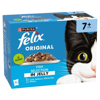 Felix Original Senior 7+ in Gravy Wet Cat Food 12x85g