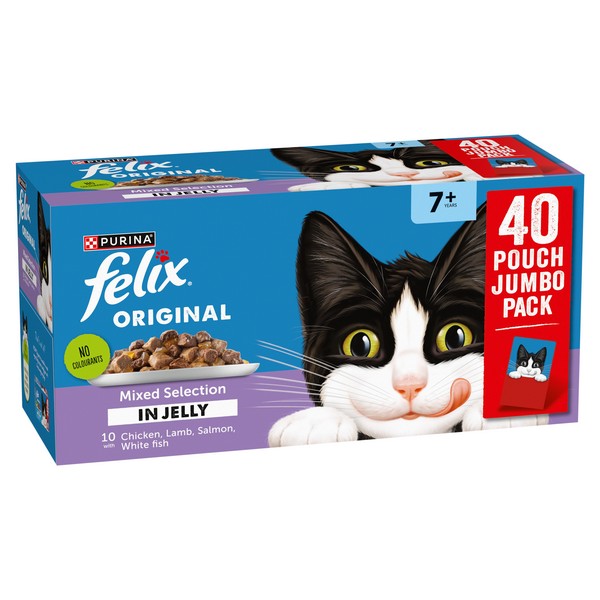 Felix Original Senior 7+ Mixed Selection in Jelly Wet Cat Food