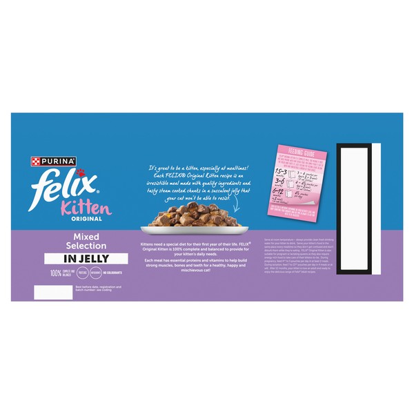 Felix Original Kitten Mixed Selection in Jelly Wet Cat Food 40x85g