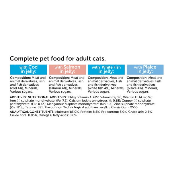 Felix Original Fish Selection in Jelly Wet Cat Food 80x85g