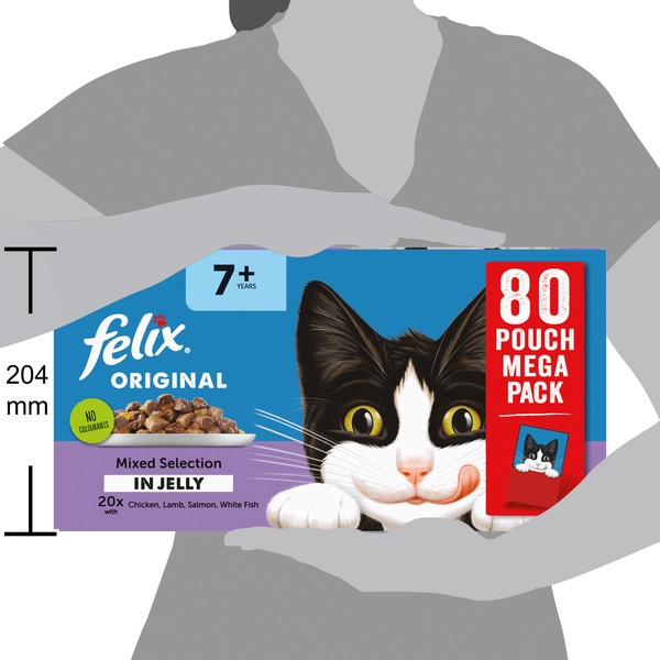 Felix Original Senior 7+ Mixed Selection in Jelly Wet Cat Food