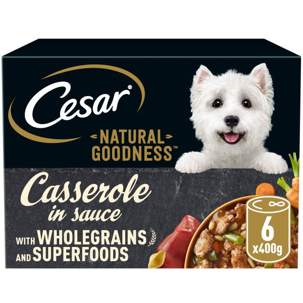 Cesar Natural Goodness Tins Mixed Selection Superfoods 6x400g