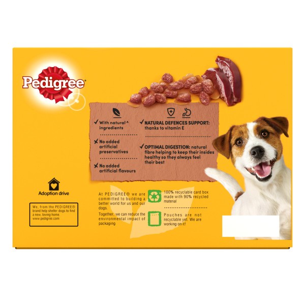 Pedigree Adult Dog Pouches Farmers Selection in Gravy 12x100g