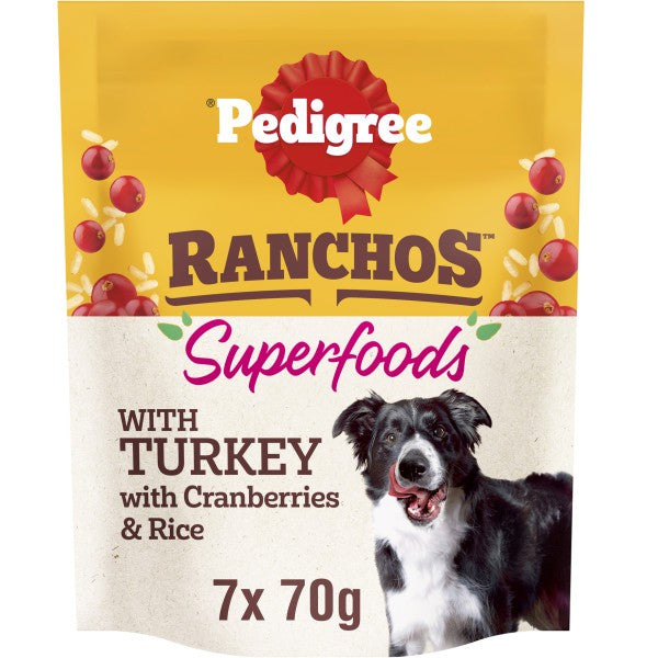 Pedigree Ranchos Superfoods with Turkey 70g