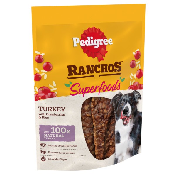 Pedigree Ranchos Superfoods with Turkey 70g