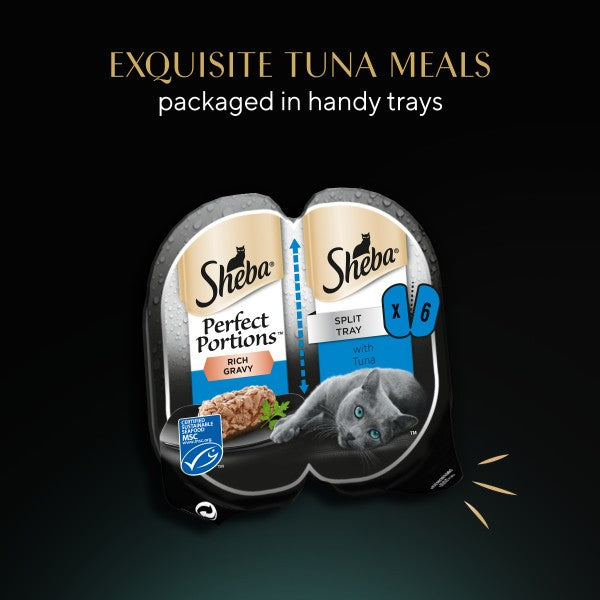 Sheba Perfect Portions with Tuna Chunks in Gravy 3x(2x37.5g)