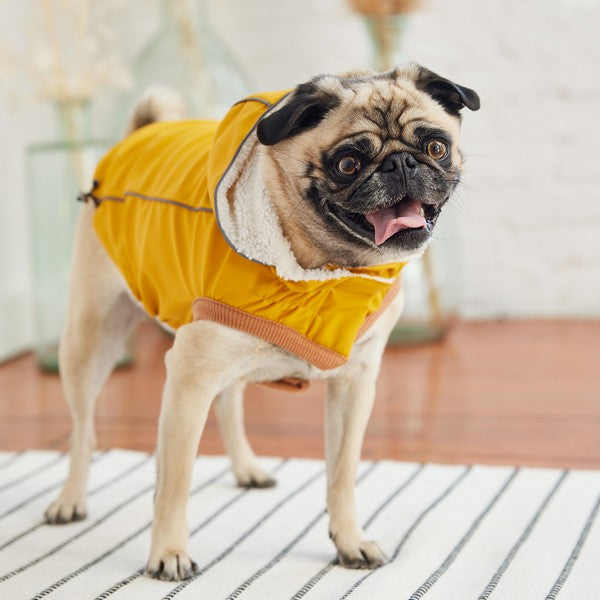 GF Pet Elasto-Fit Insulated Raincoat Yellow XS