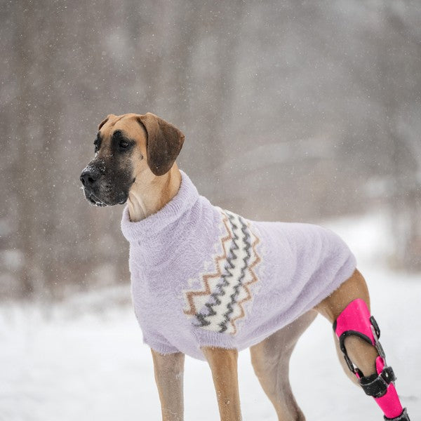 GF Pet Fuzzy Sweater Lavender XS