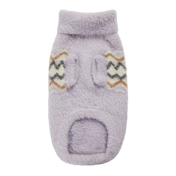 GF Pet Fuzzy Sweater Lavender Small