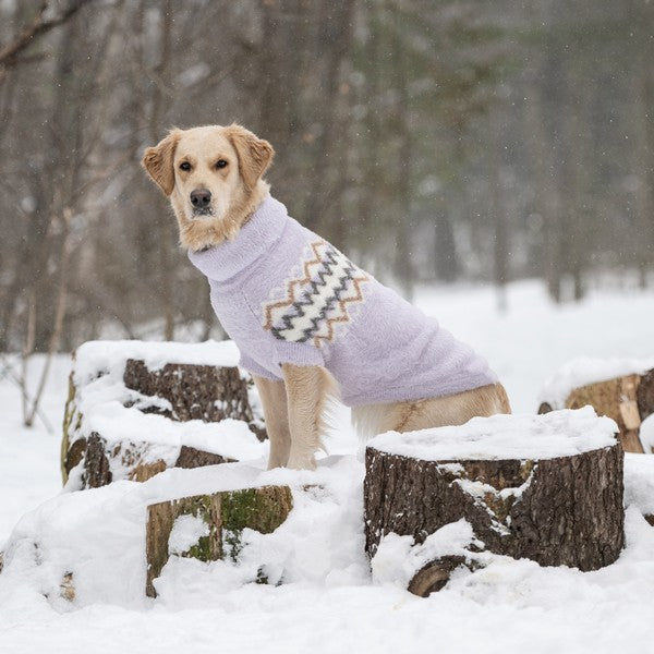 GF Pet Fuzzy Sweater Lavender Small