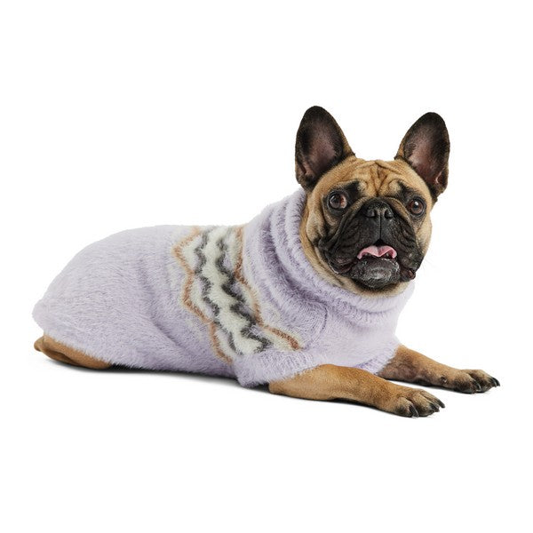 GF Pet Fuzzy Sweater Lavender Medium