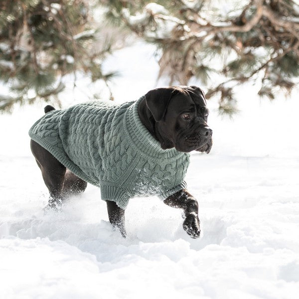 GF Pet Chalet Sweater Sage XS