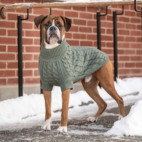 GF Pet Chalet Sweater Sage Small