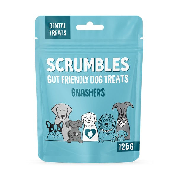 Scrumbles Gnashers for Dogs Daily Dental Bones 7pk (Pouch)