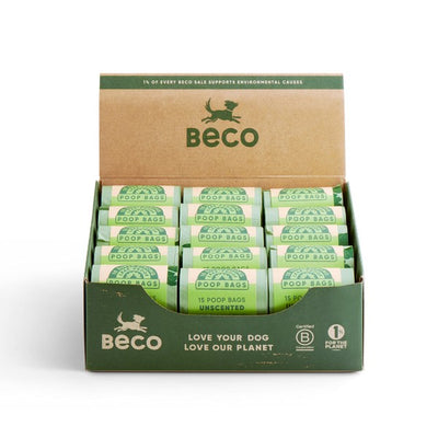 Beco Bags Unscented 30 x Single Rolls Loose Countertop Display Unit