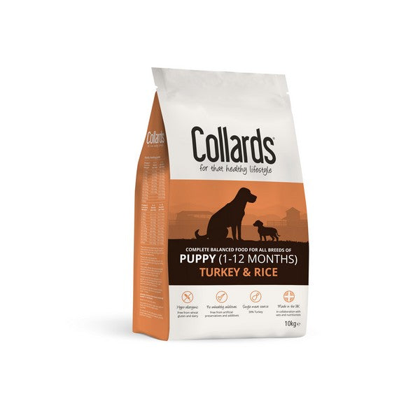 Collards Puppy Hypoallergenic Turkey & Rice Dry Dog Food 10kg