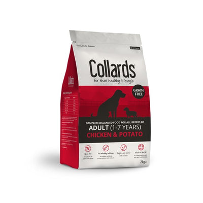 Collards Grain Free Hypoallergenic Adult Chicken and Potato Dry Dog Food 2kg