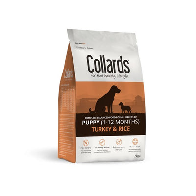 Collards Puppy Hypoallergenic Turkey & Rice Dry Dog Food 2kg