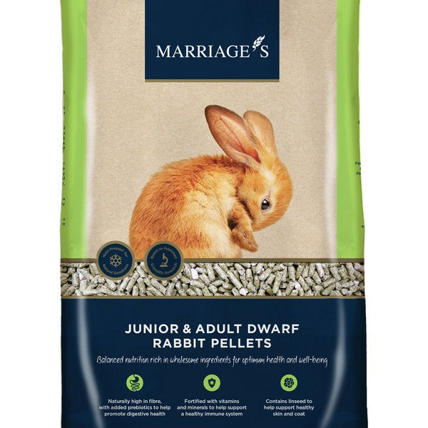 Marriages Junior & Adult Dwarf Rabbit Pellets 2kg