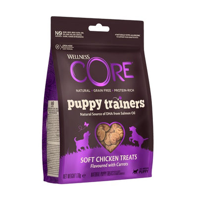 Wellness CORE Dog Treats Puppies Puppy Trainers Chicken with Carrots 170g